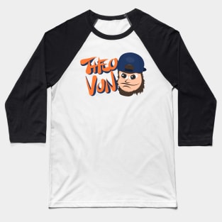 Theo Von For Life - Character Illustration (Black) Baseball T-Shirt